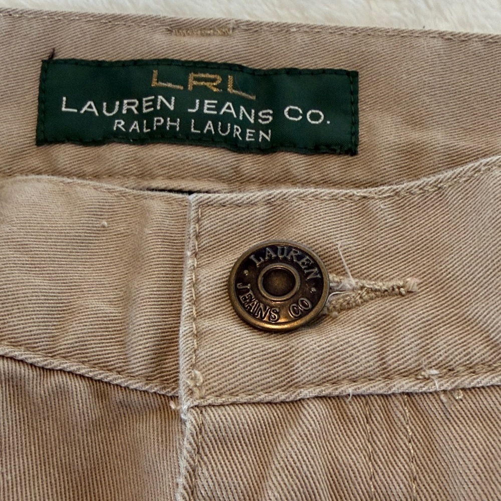 Lauren Ralph Lauren Beige Classic Midcalf Pants - Picture 3 of 8